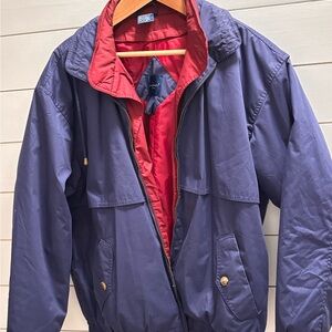 Towncraft Men's Blue and Red Windbreaker